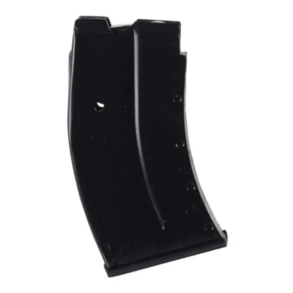 ProMag CZ-452 Magazine, curved blued steel magazine in angled side view