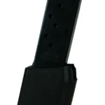ProMag Highpoint 4595TS Magazine, black extended magazine in angled side view