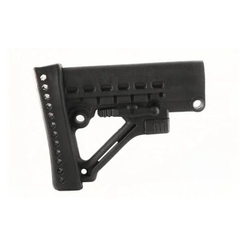 ProMag Archangel six-position collapsible butt-stock, black left-side view with recoil pad