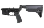 Bravo Company BCM GUNFIGHTER LOWER GROUP SPMD BLK black side view with grip and adjustable stock