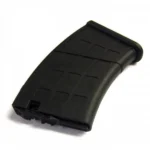 ProMag Archangel AA762R02 Magazine, black curved magazine in angled side view