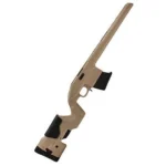 ProMag Archangel Opfor Precision Rifle Stock, desert tan side view with black accents