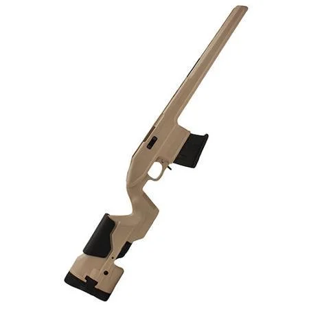 ProMag Archangel Opfor Precision Rifle Stock, desert tan side view with black accents