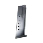 ProMag Springfield XDM Magazine, blued steel magazine in angled side view