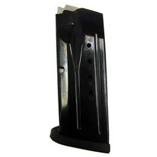 ProMag S&W M&P Compact Magazine, angled view of two overlapping blued steel magazines