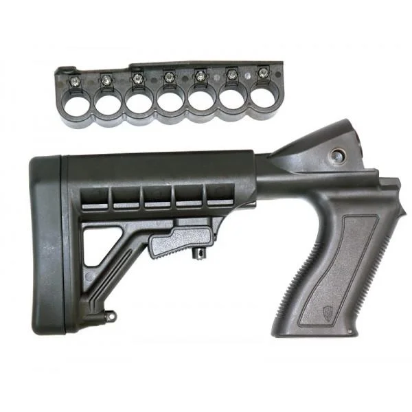 ProMag Archangel for Remington 870 black adjustable buttstock with seven-round shell carrier