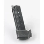 ProMag Steel Handgun Magazine Springfield XD-S, angled view of blued magazine with black base