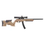 ProMag Archangel Ruger 10/22 Precision Stock Kit, desert tan right-side view mounted on rifle
