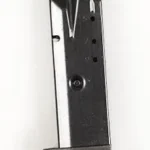 ProMag Steel Handgun Magazine S&W SD40, blued angled side view with base plate