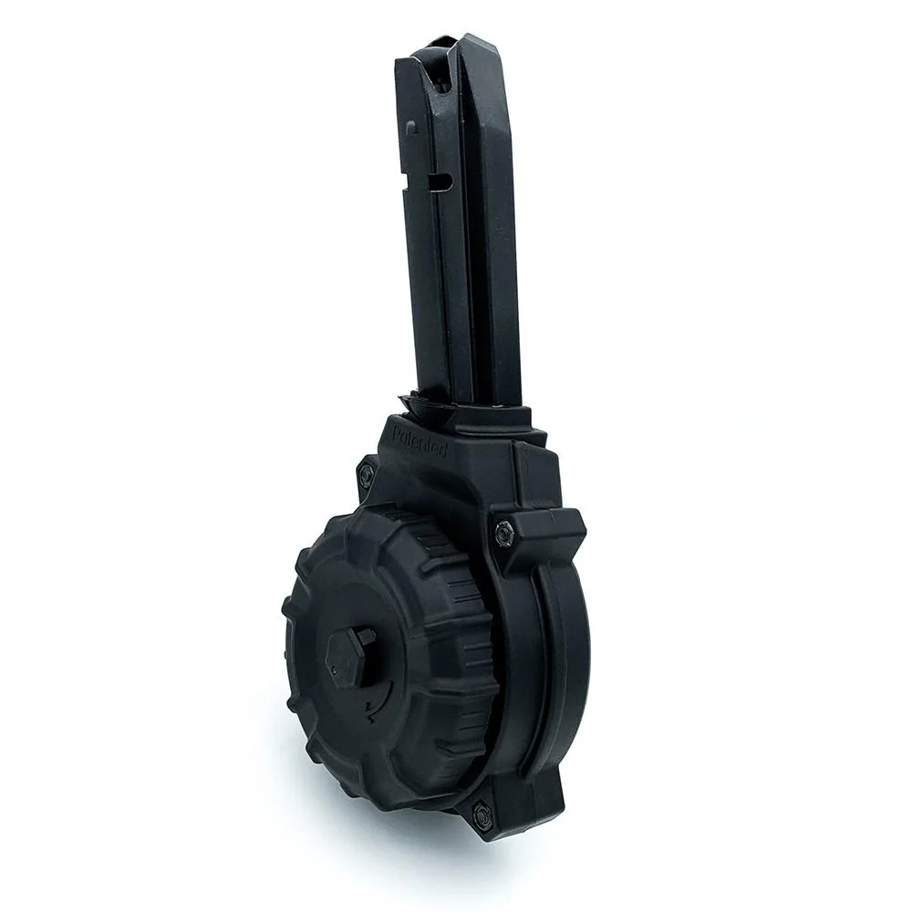 primary-37597 Promag Mfg. Inc. Promag H&K VP9 Handgun Magazine Black Drum 9mm Luger 50/rd
