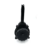 ProMag Taurus TH9 Drum Handgun Magazine, black front view with round drum and vertical feed tower