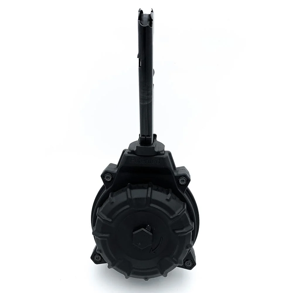 primary-37620 ProMag Hi-Point 995/995TS Magazine Drum black front view with round drum and long feed tower