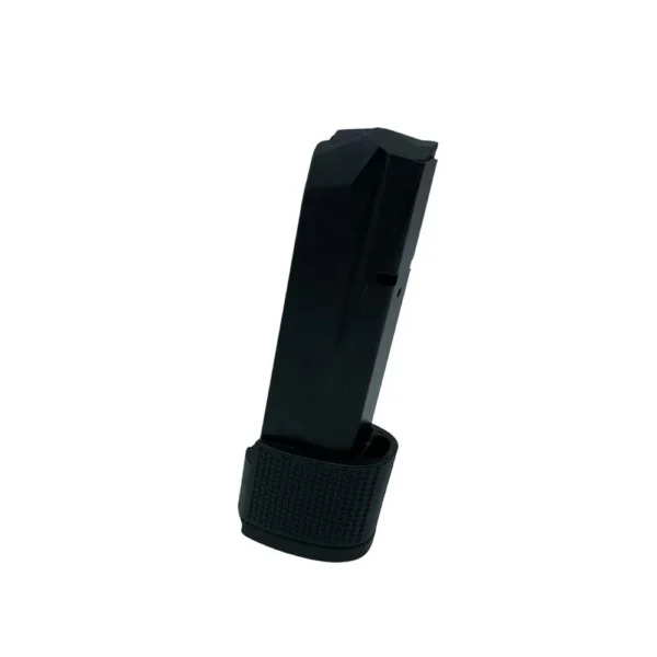ProMag S&W M&P Handgun Magazine 10mm 20/rd, black extended magazine angled upright