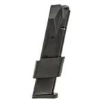 ProMag FN Reflex handgun magazine in black with extended sleeve, angled side view