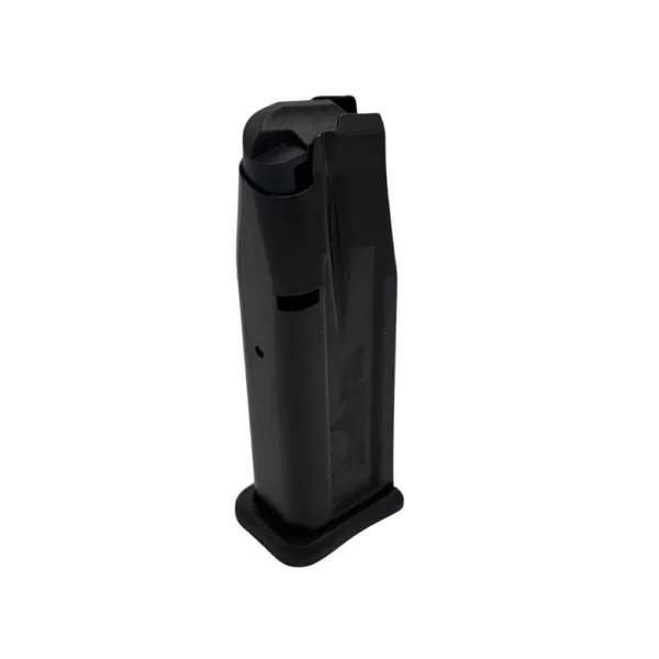 ProMag Springfield Armory Prodigy 2011 magazine, black angled front view with base plate