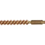 Pro-Shot Benchrest pistol bore brush, bronze bristles and brass core in side view