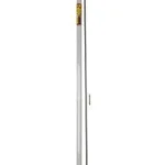 Pro-Shot 36-inch Rifle Cleaning Rod with Jag, full-length silver rod with red end caps