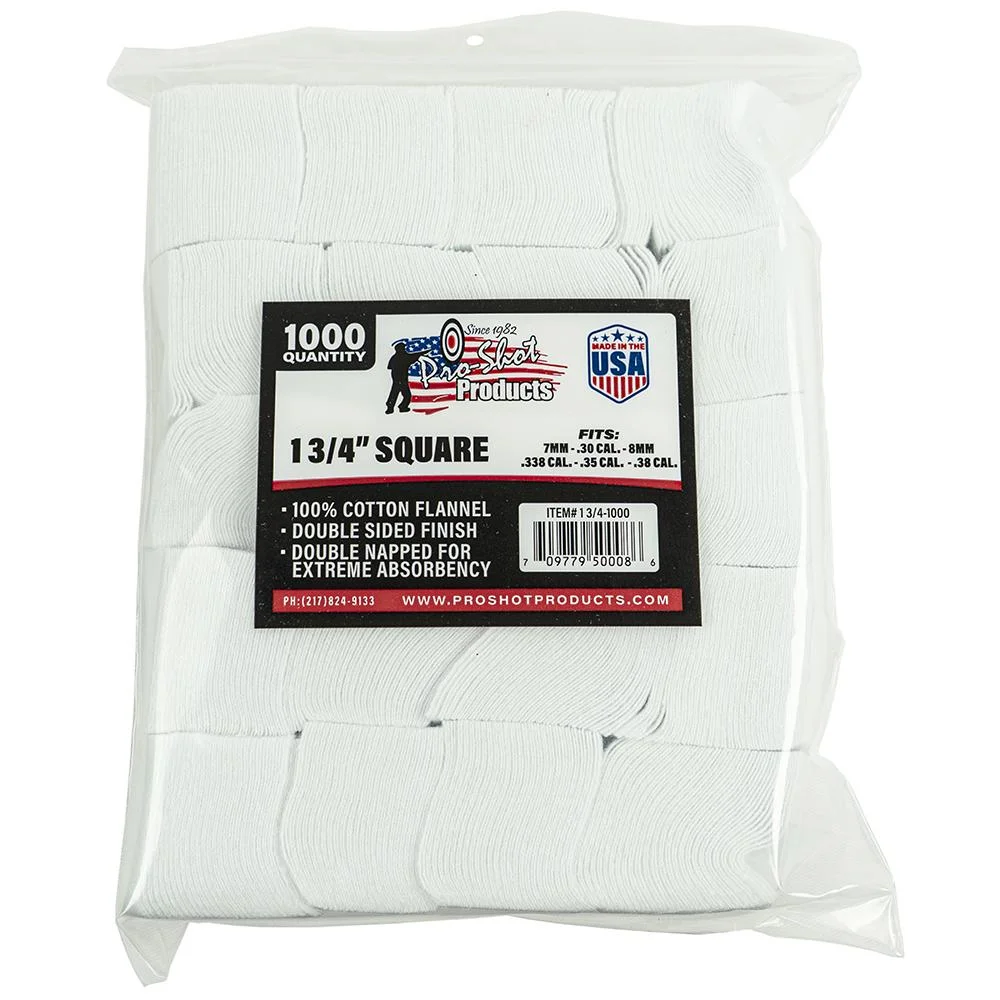 primary-37735 Pro-Shot Products Pro-Shot 1 3/4" Square 100% Cotton Patches 1000/ct