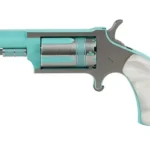 North American Arms NAA MINI REV IRIS 22WMR 5RD TURQ/SLV