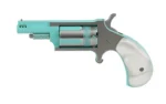North American Arms NAA MINI REV IRIS 22WMR 5RD TURQ/SLV