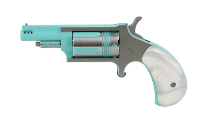 North American Arms NAA MINI REV IRIS 22WMR 5RD TURQ/SLV