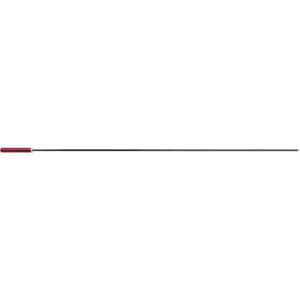 Pro-Shot Coated Rifle Rod, black rod with red tip shown horizontally