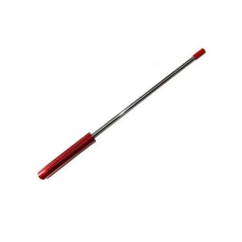 Pro-Shot Shotgun Chamber Tool & Brush, long silver rod with red handle and red tip