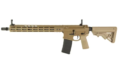 NOVESKE GEN4 5.56 16-inch rifle in FDE, right-side view with black magazine and sights