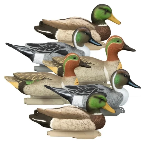 Higdon Outdoors Higdon Late Season Puddle Pack Standard Foam Drakes 2 Mallard 2 Pintails 2 GW Teal 6/ct