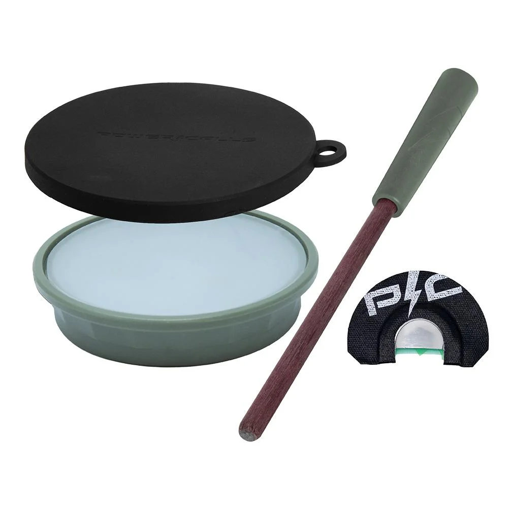 primary-37893 Higdon Outdoors Power Calls Fuel Turkey Call Combo Kit, crystal pot, striker and mouth call