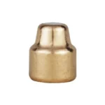 Berry's Superior Plated Pistol Bullet, gold-tone semi-wadcutter shown upright