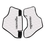 Higdon Outdoors MOmarsh Versa Vest Replacement Panels, two white quilted panels with black trim