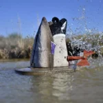 Higdon Outdoors XS Crazy Kicker Mallard Drake Motion Decoy splashing in water