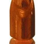 Berry's Superior Plated Pistol Bullets, single copper-colored round-nose bullet upright