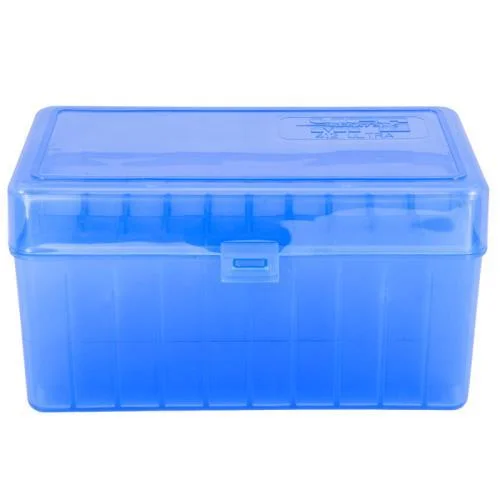 Berry's Mfg 412 Blue Ammo Flip Top Box Holds 50 Rounds - .300 Ultra