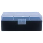 Berry's Mfg Berry's Ammo Box #404 - .22 Horn./.30 Carb. 50/rd Clear/Black