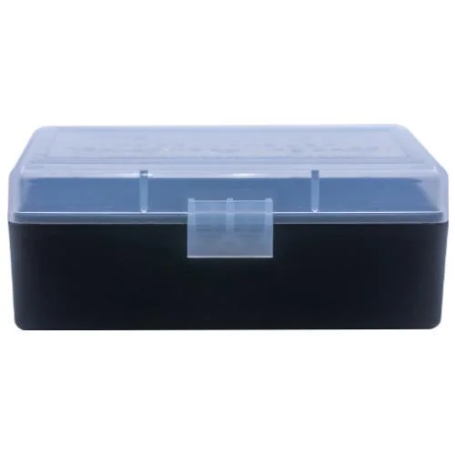 Berry's Mfg Berry's Ammo Box #404 - .22 Horn./.30 Carb. 50/rd Clear/Black