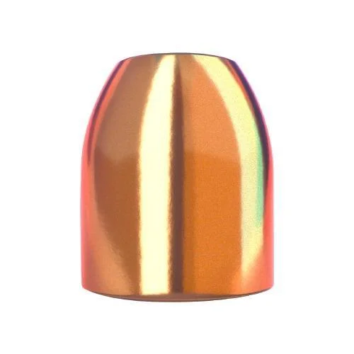 Berry's Superior Plated Pistol Bullets .380 Cal. copper-colored round-shoulder bullet, close-up