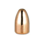 Berry's Superior Plated Pistol Bullets copper-colored round-nose bullet, front view