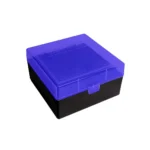 Berry's Mfg Berry's 009 Ammo Box .243/6.5/.308 Black with Blue Lid 100/ct