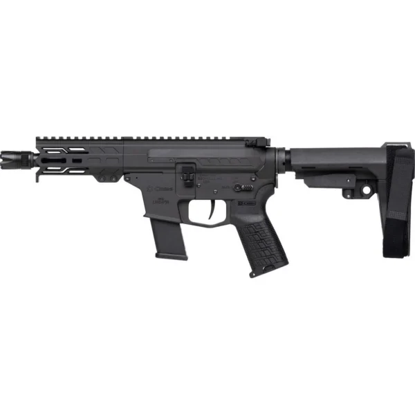 Cmmg Inc. CMMG Banshee Fixed Ejector MkG Pistol .45 Auto 13rd Magazine 5'' Barrel Armor Black w/Brace