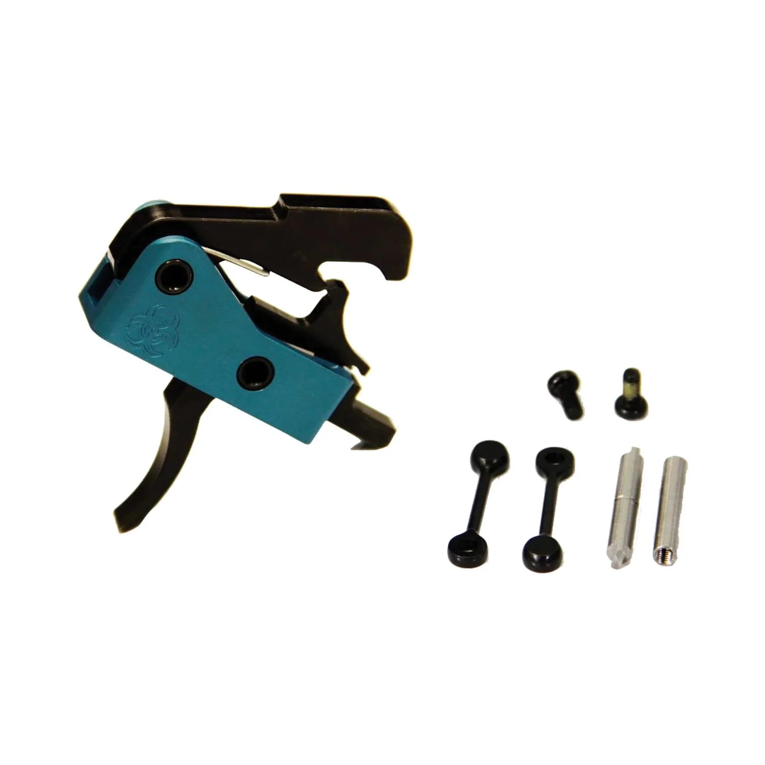 primary-38324 Black Rain Ordnance DIT Trigger black and blue trigger assembly with pins and hardware