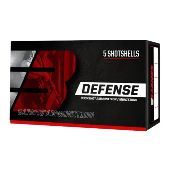 Barnes Bullets Barnes Defense Buckshot Shotshells 12ga 2-3/4" 8 plts 1200 fps #00 5/ct