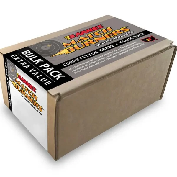 Barnes Match Burners Rifle Bullets 6.5mm .264 145 gr BT MATCH 500/ct, closed branded box