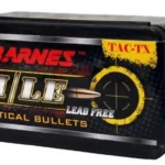 Barnes M/LE TAC-TX Rifle Bullets, black retail box with red and yellow label