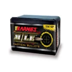 Barnes M/LE TAC-XP pistol bullets, black product box with Barnes TAC-XP graphics