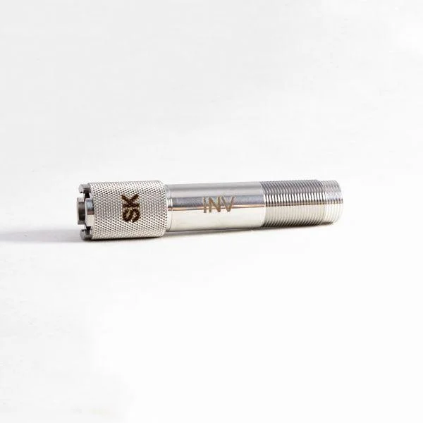 Carlson's Sporting Clay Improved Cylinder Flush Choke Tube, silver tube with threaded end