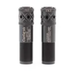 Carlson's Long Beard Turkey Choke Tube, two black choke tubes shown upright