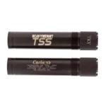 Carlson's TSS Turkey Extended Choke Tube, two black choke tubes in side view