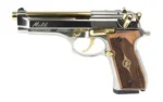 DERYA MELIK 9MM 4.9" 10RD SLVR/GOLD